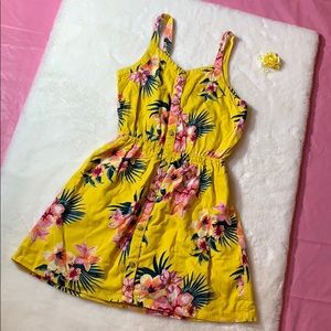 HP 🥳 Abercrombie kids tropical button-up dress🏝